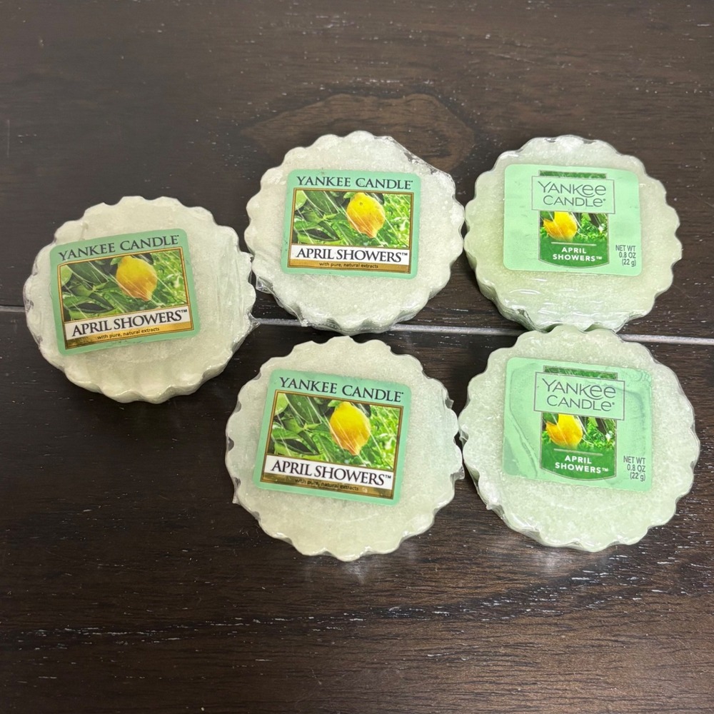 Yankee Candle | Lot of 5 | April Showers | Wax Melts Tarts | Retired